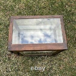 Antique Keen Kutter Store Display Cabinet Case Oak E. C. Simmons Advertising Rare