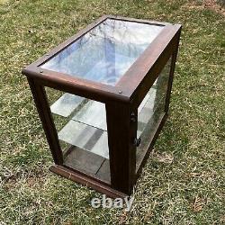 Antique Keen Kutter Store Display Cabinet Case Oak E. C. Simmons Advertising Rare