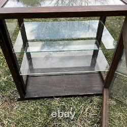 Antique Keen Kutter Store Display Cabinet Case Oak E. C. Simmons Advertising Rare