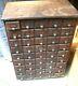 Antique Oak 45 Drawer Apothecary Country Store Hardware Parts Cabinet Chest Case