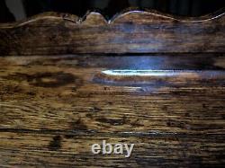 Antique Oak 4 Drawer J & P Coats Spool Cabinet Writing Desk General Store