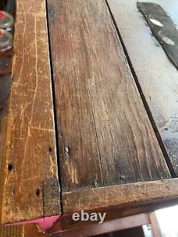 Antique Oak Bakery 4 Sided Glass Showcase Country Store Vintage