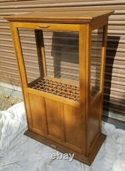 Antique Oak Cane Display Case A. N. Russell & Sons General Store Ilion NY