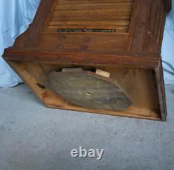 Antique Oak Spool Cabinet Clarks ONT Advertising Sewing Country Store