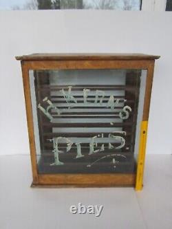 Antique Original Condition H. Kerns Country Store Pie Display Case