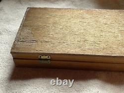 Antique Pen Store Counter Nib Display Case C. Howard Hunt Pen Co. Glass / Wood