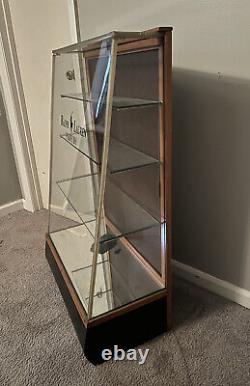 Antique Polo Ralph Lauren Perfume Cologne Store Display Case Big Glass Wood Sign