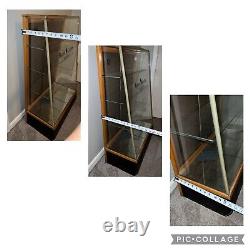 Antique Polo Ralph Lauren Perfume Cologne Store Display Case Big Glass Wood Sign