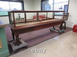 Antique Show Case Jewelry Store Tobacco Shop Museum Collector Display Mahogany