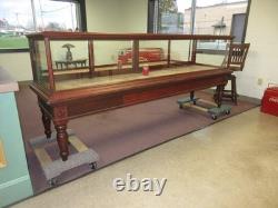 Antique Show Case Jewelry Store Tobacco Shop Museum Collector Display Mahogany