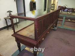 Antique Show Case Jewelry Store Tobacco Shop Museum Collector Display Mahogany