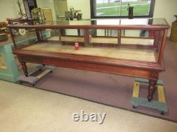 Antique Show Case Jewelry Store Tobacco Shop Museum Collector Display Mahogany