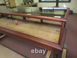 Antique Show Case Jewelry Store Tobacco Shop Museum Collector Display Mahogany