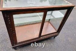 Antique Standard Show Case & Furniture Shop Store Counter Cabinet Beveled Glass