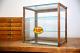 Antique Store Counter Display Case Glass Wood Apothecary Cabinet Vintage Cigars