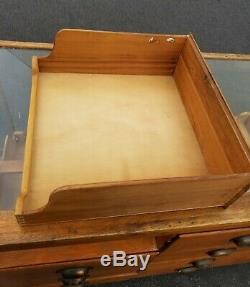 Antique Store Display Case Shop Counter Showcase Cabinet w Wood and Glass