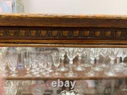 Antique Store Display Counter Case Cabinet Tiger Oak & Glass circa 1900