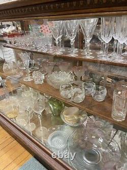 Antique Store Display Counter Case Cabinet Tiger Oak & Glass circa 1900