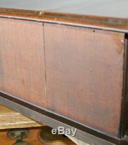 Antique Two Drawer Clark's Country Store Spool Cabinet