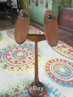 Antique Vintage General Store Display Victorian Shoe Stand Wooden