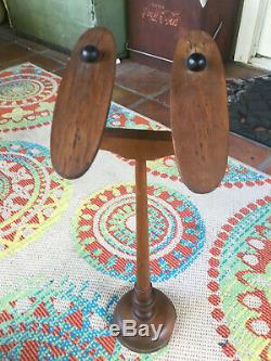 Antique Vintage General Store Display Victorian Shoe Stand Wooden