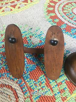 Antique Vintage General Store Display Victorian Shoe Stand Wooden