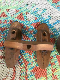 Antique Vintage General Store Display Victorian Shoe Stand Wooden