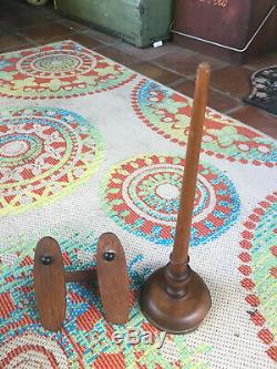 Antique Vintage General Store Display Victorian Shoe Stand Wooden