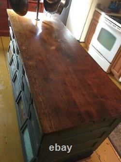 Antique Vintage General Store Dry Goods Mercantile Counter