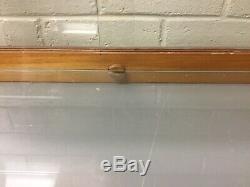 Antique Vtg Curved Glass Counter Top Store Display Case Waddell Co Glass Shelves