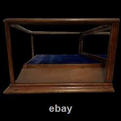 Antique Waterman's Ideal Fountain Pen Countertop Store Display Oak Case VTG