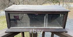 Antique Wood & Glass Countertop General Store Display Case Wooden 19th C