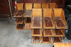 Antique Wood Glass Mercantile Store Showcase Display Cabinet Haberdashery VTG