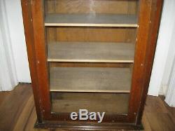 Antique Wooden Carborundum Sharpening Stones Country Store Counter Display Case