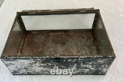 Antique glass & tin Store Bakery Counter Advertising Wafer Display Case New York