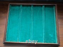 Antique wood store counter display case Hickok Co. Jewellery