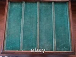 Antique wood store counter display case Hickok Co. Jewellery