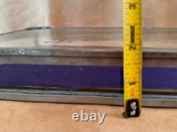 Art Deco Glass Tabletop Store Display Case counter top lidded box j. E. Shields