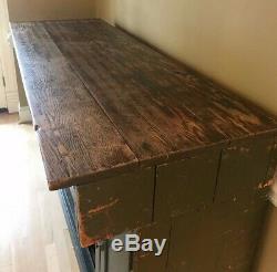Authentic Antique Country Store Counter Solid wood