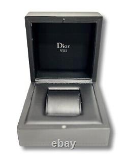 Authentic DIOR Black EMPTY Box Watch Display Case Storage for Dior VIII watch