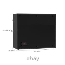 Automatic 12 Watch Winder Display Case with Blue LED Light with 6 Storage Box US