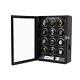 Automatic 12 Watch Winder Lcd Touch Screen Display Case Storage Organizer Led