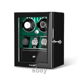 Automatic 2/4/6/8 Watch Winder Box+3/5/6 Display Storage Case Jewelry Drawer LED