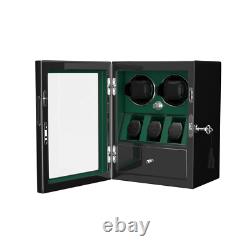 Automatic 2/4/6/8 Watch Winder Box+3/5/6 Display Storage Case Jewelry Drawer LED
