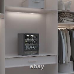 Automatic 2/4/6/8 Watch Winder LED Display Storage Case With 3/5/6 Storage Box