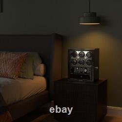 Automatic 2/4/6/8 Watch Winder LED Display Storage Case With 3/5/6 Storage Box