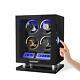 Automatic 4 Watches Winder Box Storage Case Box Lcd Touch Screen Display Case