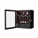 Automatic 6 Watch Winder With 5 Extra Watch Storage Box Display Case Led Patent