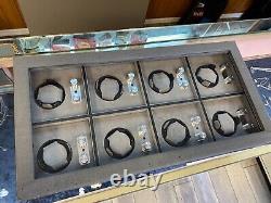 Automatic 8 Watch Winder Display Storage Case