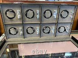 Automatic 8 Watch Winder Display Storage Case